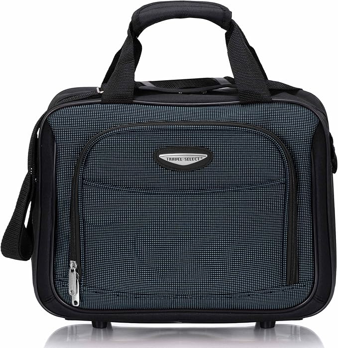 Travel Select Amsterdam Softside Expandable Luggage with Rolling Wheels, Navy, 4-Piece Set (15/21/25/29)