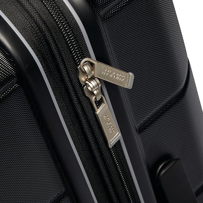 American Tourister Stratum 2.0 Expandable Hardside Luggage with Spinner Wheels, 24" SPINNER, Jet Black