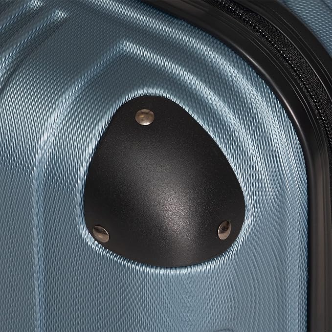 Kenneth Cole REACTION アウトオブバウンズ 軽量ハードシェル 4輪スピナーラゲージ 御影石ブルー 24インチ（受託手荷物）