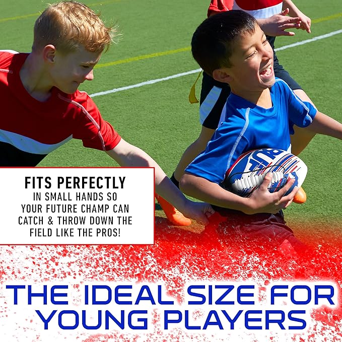 Franklin Sports NFL Team Mini Footballs - Youth 8.5" Official NFL Licensed Football + Air Pump Set
