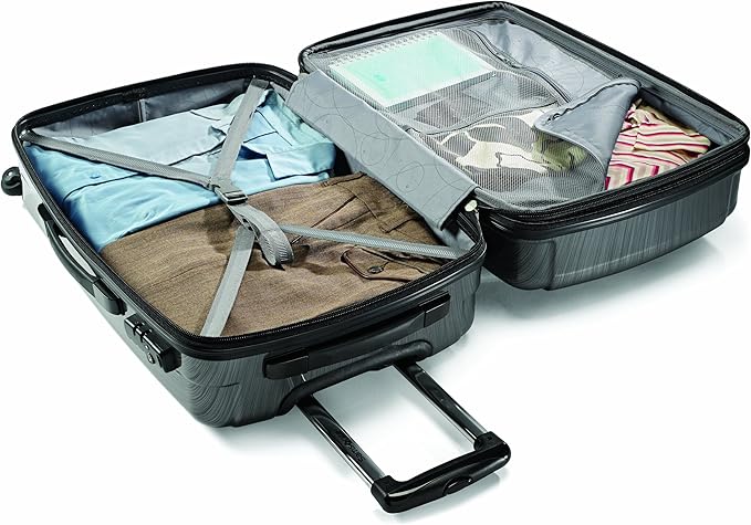 Samsonite Winfield 2 ハードサイド 拡張可能 スピナーホイール付きスーツケース、チャコール、預け入れ用大型28インチ