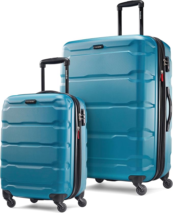 Samsonite Omni PC ハードサイド 拡張可能荷物 スピナーホイール付き カリビアンブルー 2点セット (20/28)