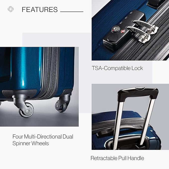 Samsonite Winfield 2 Hardside Luggage with Spinner Wheels, Carry-On 20-Inch, Deep Blue