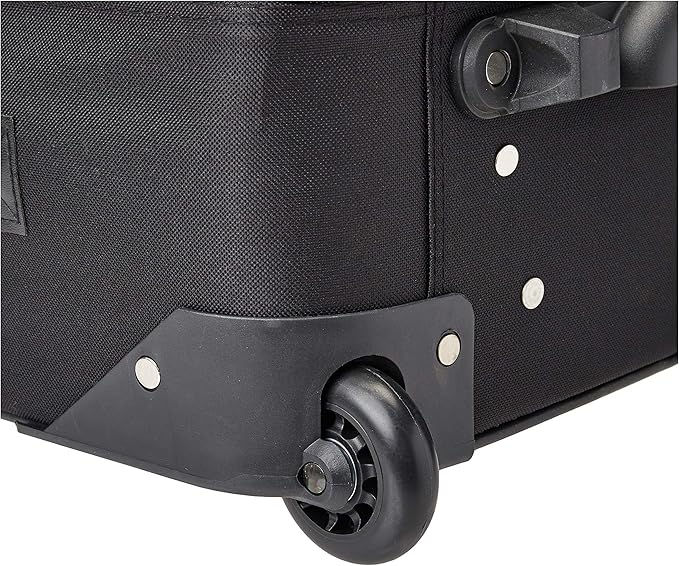 Rockland Fashion ソフトサイド アップライト荷物セット 拡張可能 ブラックプラッド 2ピース (14/19)