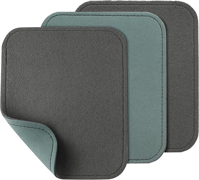 TonGass Leather Bowling Shammy Towel 6.56" x 5.56" – Double-Sided Genuine Leather Bowling Ball Towel Oil Remover, Premium Shammy Pad for Strikes, Durable Bowling Accessories for Practice - 3 Pack