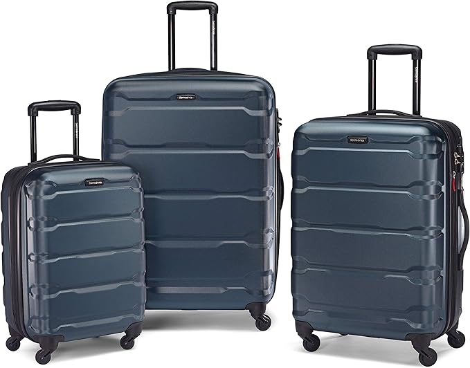 Samsonite Omni PC ハードサイド 拡張可能荷物 スピナーホイール付き、ティール、3点セット (20/24/28)
