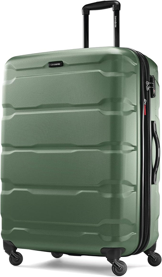Samsonite Omni PC ハードサイド 拡張可能荷物 スピナーホイール付き, チェック済み-大型28インチ, アーミーグリーン