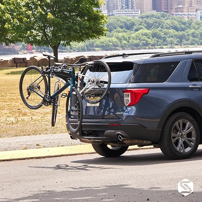 Saris Bones 3-Bike Hitch Rack Bicycle Carrier, with Easy Fold Design and Tilting Base
