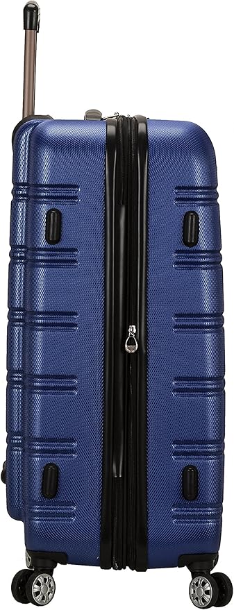 Rockland Melbourne ハードサイド 拡張可能スピナーホイールラゲッジ、ブルー、預け入れ用大型28インチ