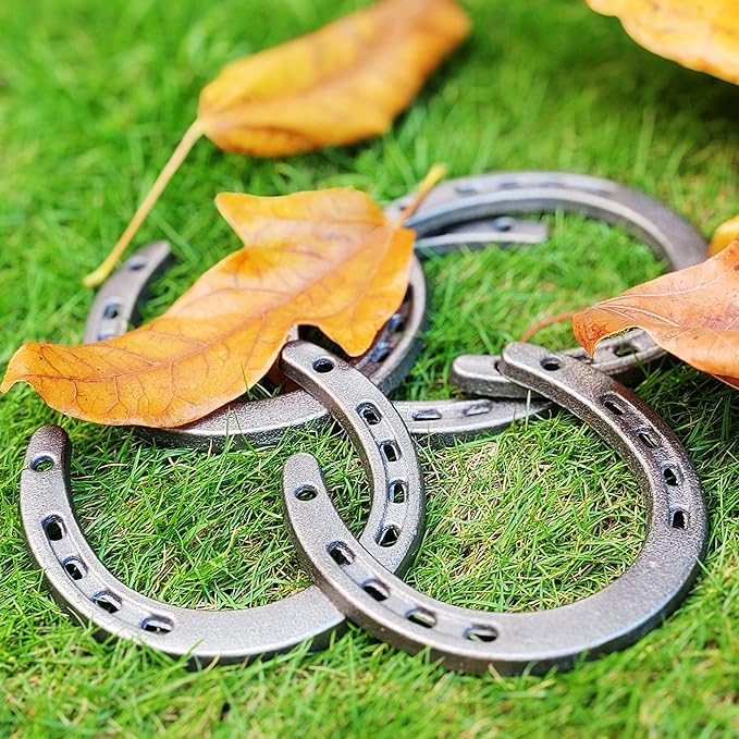 Desyeryamimi 8,12,24 PCS Horseshoe Wall Decor,Lucky Cast Iron Horse Shoes for Decorations,Crafts,Wedding,Birthday,Cowboy Party,Western Party Favors Supplies (8)