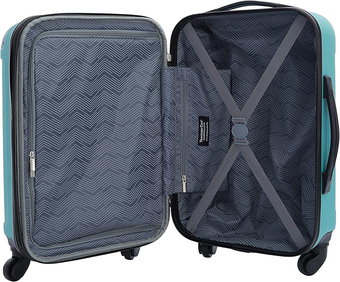 Travelers Club ミッドタウン ハードサイド 4点セット ラゲッジ トラベルセット、エメラルド
