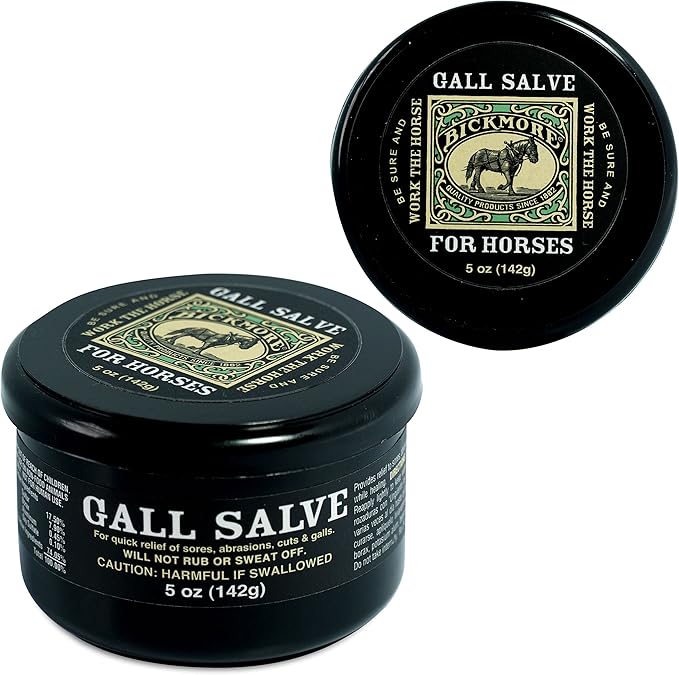Bickmore Gall Salve Wound Cream For Horses 5oz - For Quick Equine Relief of Sores, Abrasions, Cuts and Galls