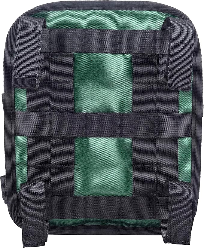 Motorcycle Universal Club Style Utility Molle Traveller Bar Handlebar T-Bar Bag Handle Bags, Fit For Harley Dyna Street Bob Softail Sportster, Tool Pouch Trunk Storage Bag, Snake Venom Green