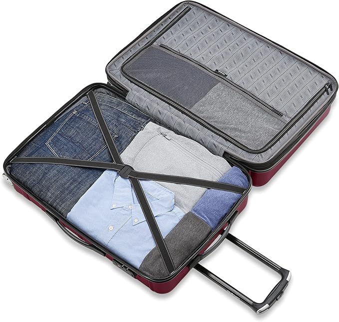 Samsonite Omni 2 ハードサイド 拡張可能 スピナーホイール付きスーツケース 2点セット (19/24), ナチュールメルロー