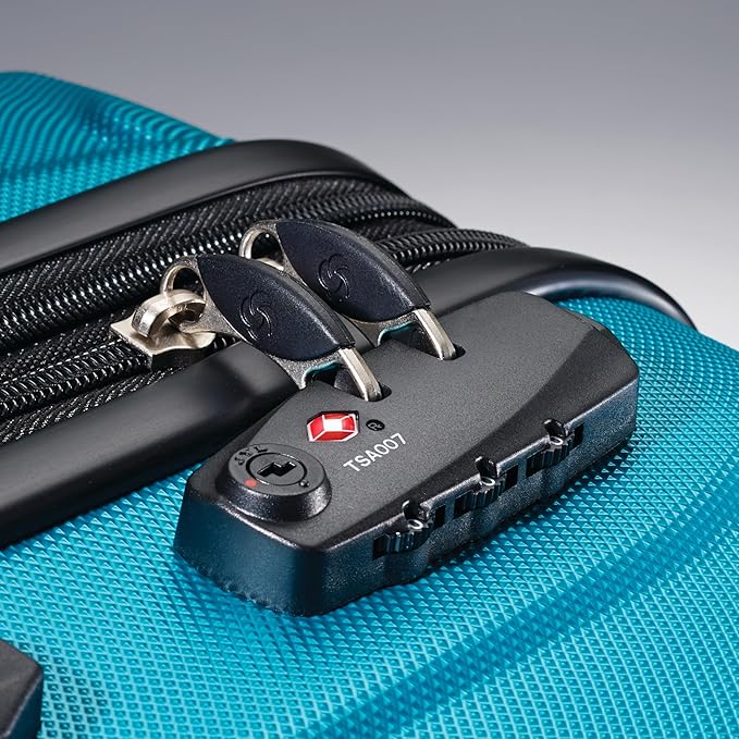 Samsonite Omni PC ハードサイド 拡張可能荷物 スピナーホイール付き カリビアンブルー 2点セット (20/28)
