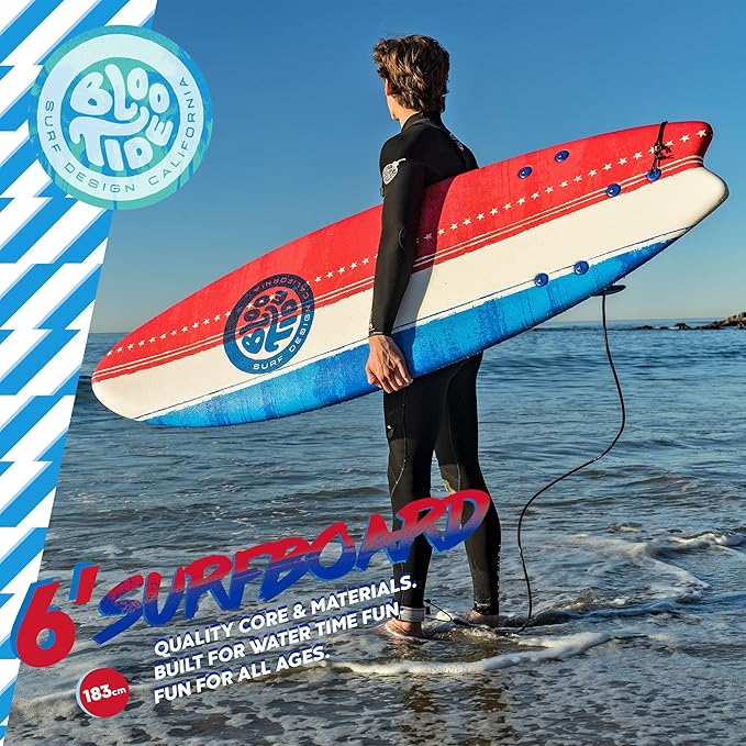Foam Bloo Tide 6’ Swallow Tail Soft Surfboard