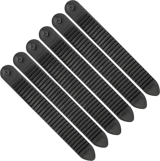 6 Pcs Snowboard Ladder Strap Binding-7.3" x 0.94" Snowboard Binding Straps Replacement-Snowboard Ankle Ladder Strap Binding for Ski Strap-in Binding Accessories