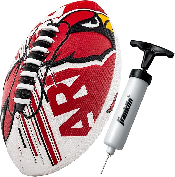 Franklin Sports NFL Team Mini Footballs - Youth 8.5" Official NFL Licensed Football + Air Pump Set