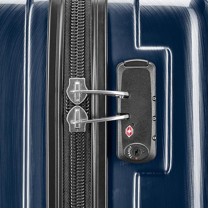 Samsonite Winfield 2 ハードサイド荷物 スピナーホイール付き、ネイビー、機内持ち込み20インチ