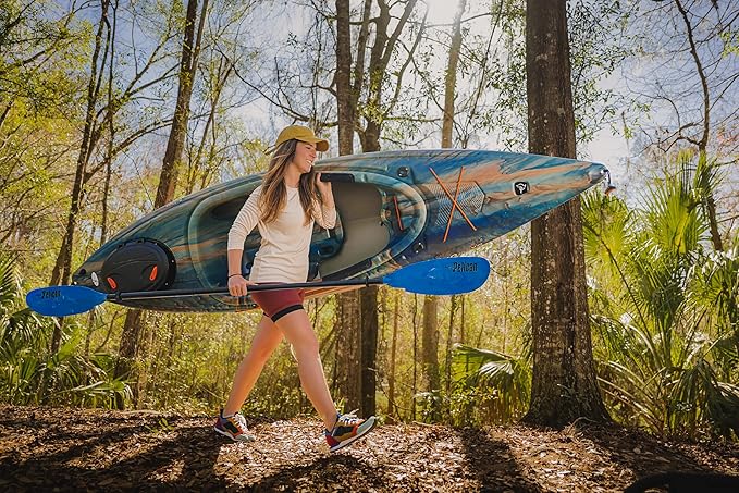 Pelican Argo 100XR - Premium Sit-in Recreational Kayak - Lightweight one Person Kayak - 10 ft