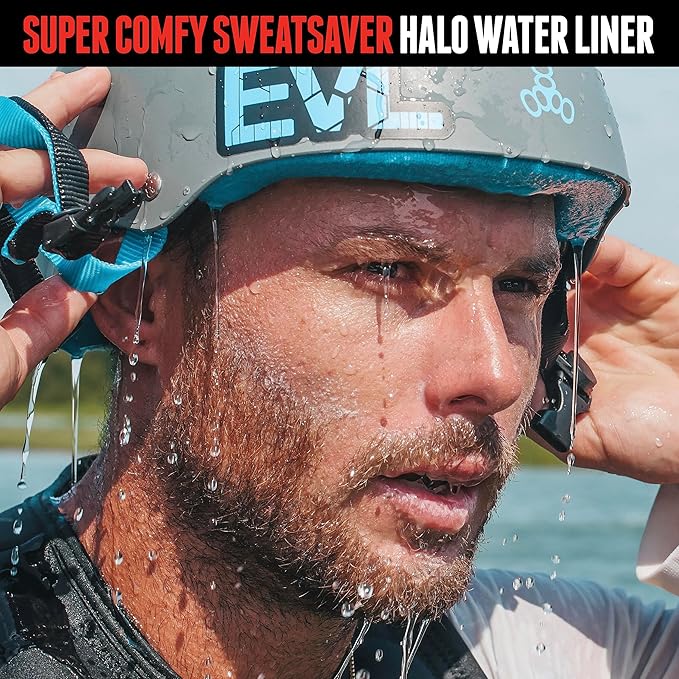 Triple Eight Sweatsaver Halo Water Helmet for Kids, Youth and Adults – Ideal for Wakeboarding, Waterskiing, Kayaking, and Other Water Sports