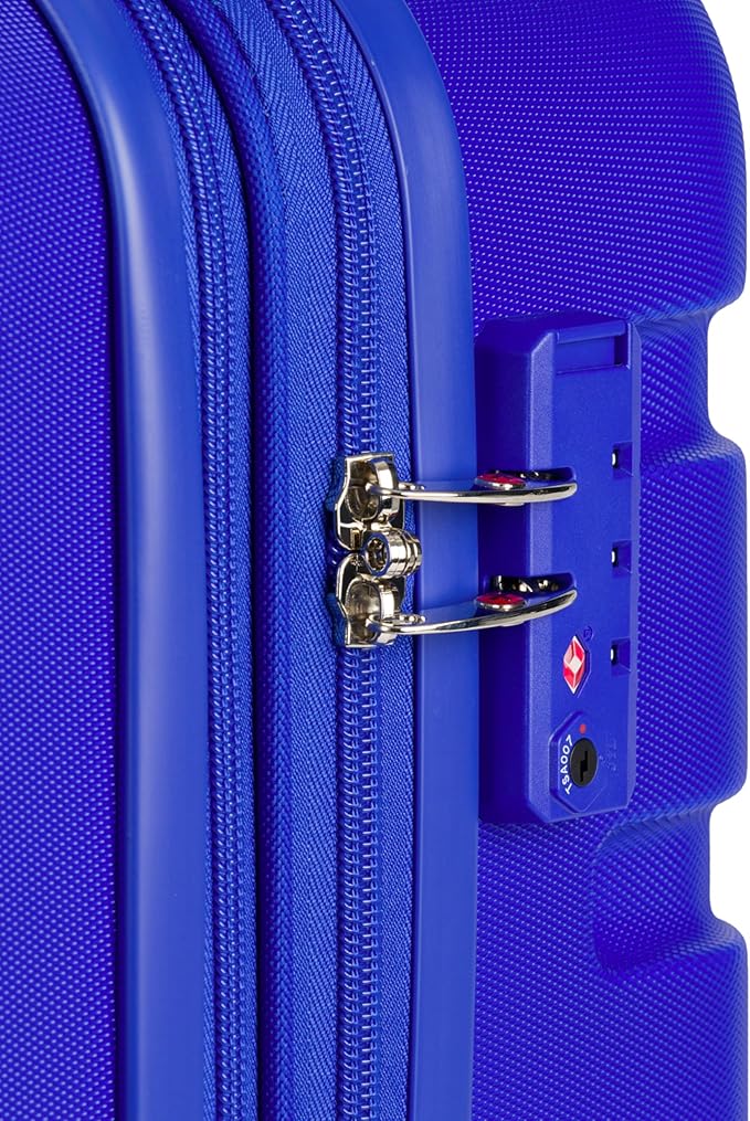 SwissGear 7366 Signature Hardside Expandable Luggage with Spinner Wheels, TSA Lock, Cup-Holder, Cobalt, Carry-On 19-Inch