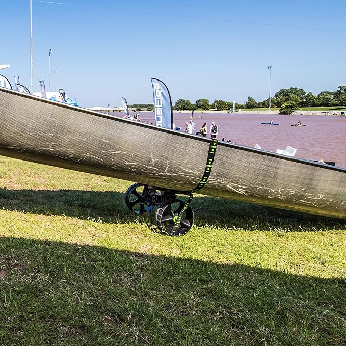 RAILBLAZA Genuine C-Tug Kayak Cart Dolly - Puncture-Free Wheels Canoe Cart Trailer with 260 lb Load Capacity - Portable & Foldable Heavy-Duty Boat Dolly & Kayak Accessories