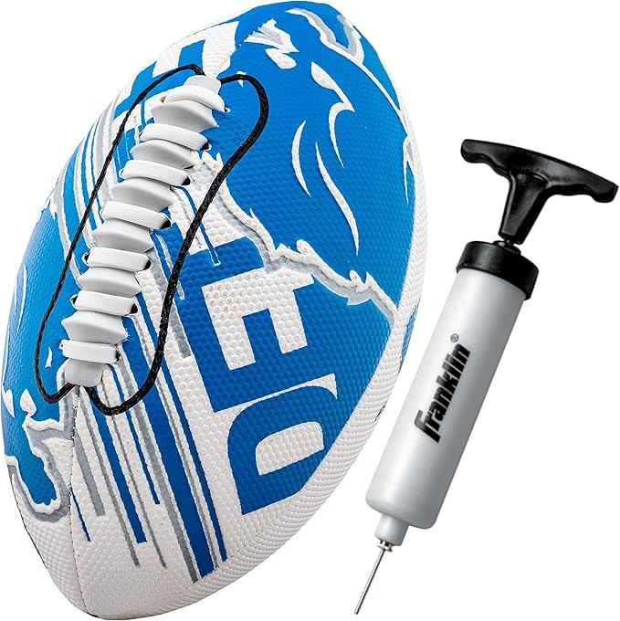 Franklin Sports NFL Team Mini Footballs - Youth 8.5" Official NFL Licensed Football + Air Pump Set