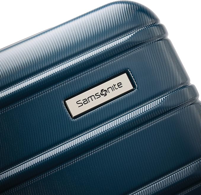 Samsonite Omni 2 Hardside Expandable Spinner Wheel Luggage, Checked Medium 24 in, Nova Teal