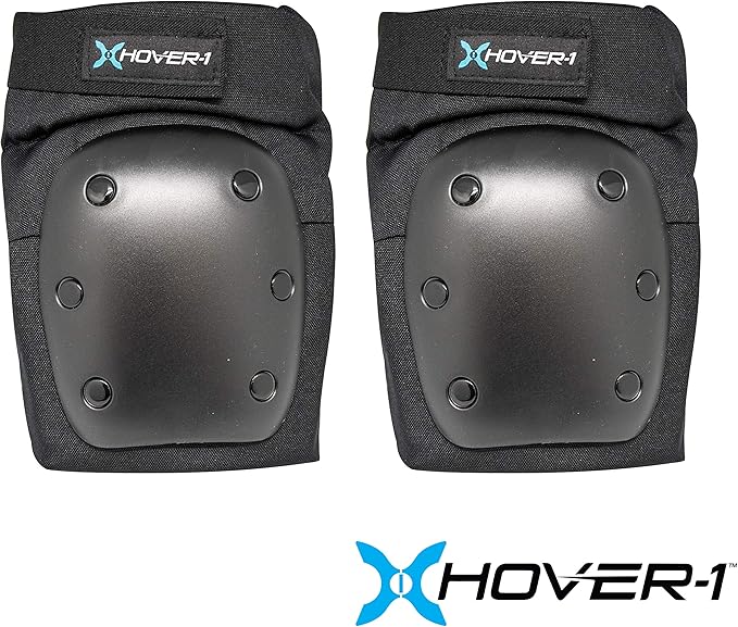 Hover-1 Protective Elbow Pads, Knee Pads, Wrist Guards, Padded Shorts, Tank Top, T-Shirt - Hard PP Shells for Impact Resistance & EVA Foam Protective Padding for Skating, Hoverboards, E-Scooters