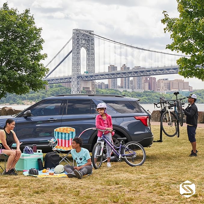 Saris Bones 3-Bike Hitch Rack Bicycle Carrier, with Easy Fold Design and Tilting Base