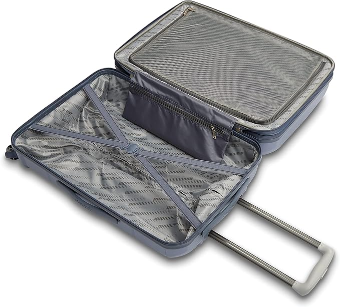American Tourister Stratum 2.0 Expandable Hardside Luggage with Spinner Wheels, 24" SPINNER, Slate Blue