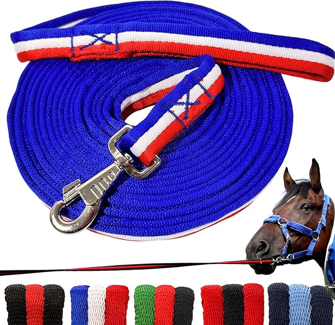 perixir Lunge Line for Horse, Premium Equine Lunge Line with Swivel Bolt Snap for Accurate Equestrian Training, Competition, and Daily Use, 26 ft (8 Meters)