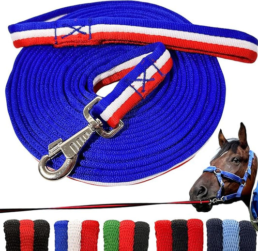perixir Lunge Line for Horse, Premium Equine Lunge Line with Swivel Bolt Snap for Accurate Equestrian Training, Competition, and Daily Use, 26 ft (8 Meters)