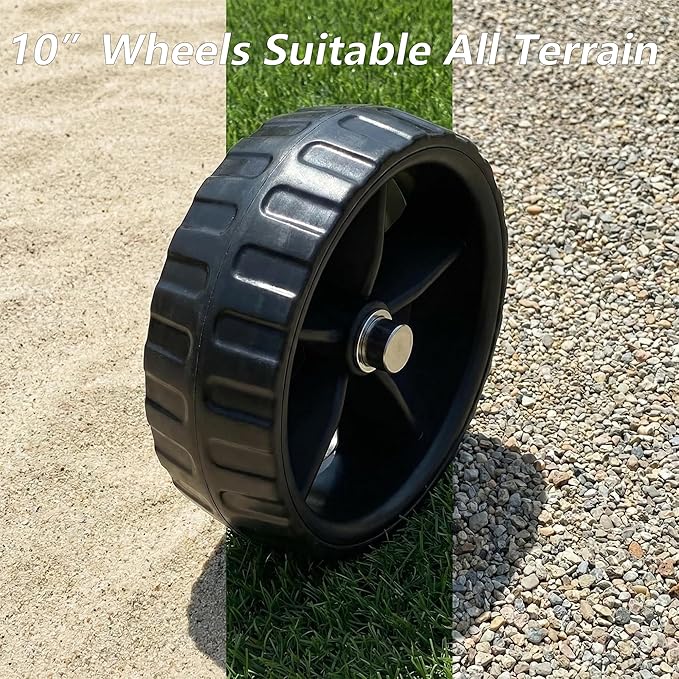 Vanhunks Kayak Cart Dolly Foldable Kayak Trolley Wheels with 10-Inch Airless Tires for Carrier Canoe SUP Paddleboard Transport