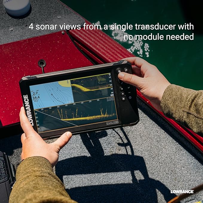 Lowrance Eagle Eye 9インチ魚探（ライブソナー、チャープソナー、Fish Reveal機能付きDownScan搭載）