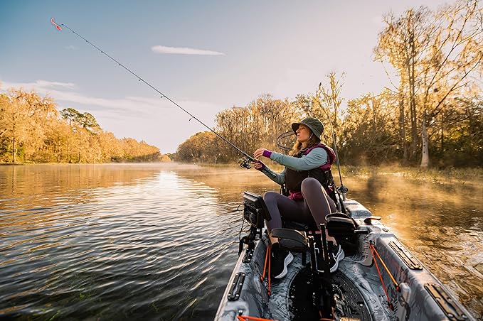 Pelican Catch HDII Premium Angler - Sit-On-Top Fishing Kayak - HyDryve Pedal System & Comfortable Ergocast seat