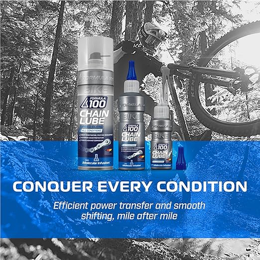 All Conditions Bike Chain Lube – All-Weather Lubricant for Bicycles & Electric Bikes – Protects Against Wear, Reduces Friction, Fights Corrosion – 50ml (1.69 oz)