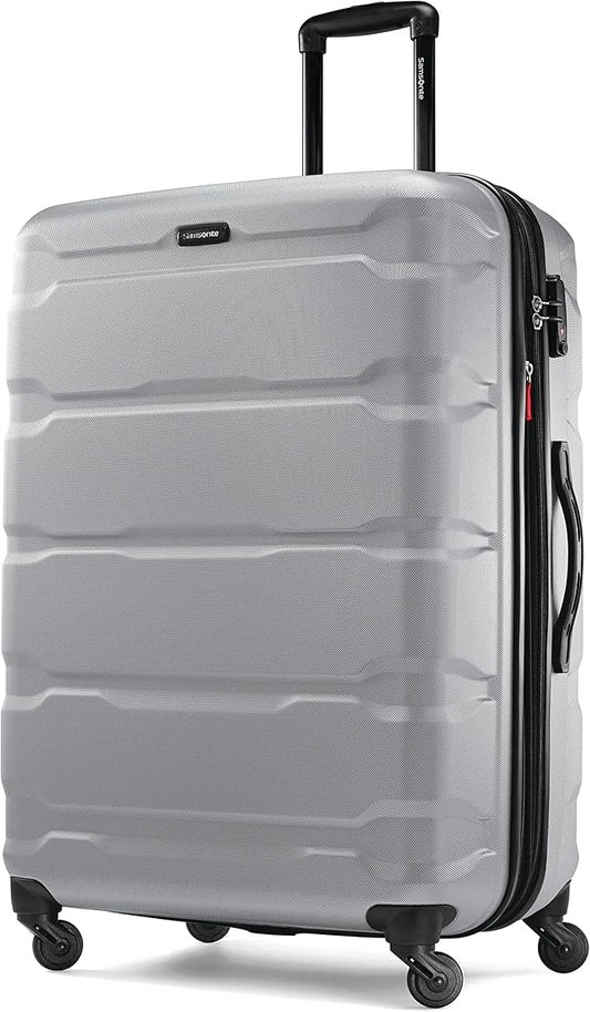 Samsonite Omni PC ハードサイド 拡張可能荷物 スピナーホイール付き シルバー チェックイン用大型 28インチ
