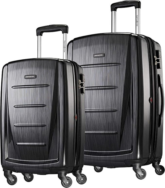 Samsonite Winfield 2 Hardside Expandable Luggage with Spinner Wheels, Brushed Anthracite, 2-Piece Set (20/24)