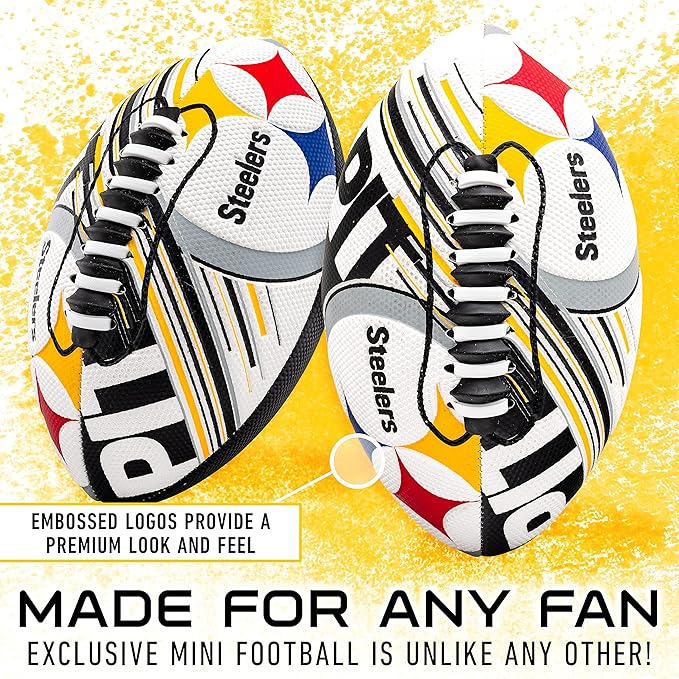 Franklin Sports NFL Team Mini Footballs - Youth 8.5" Official NFL Licensed Football + Air Pump Set