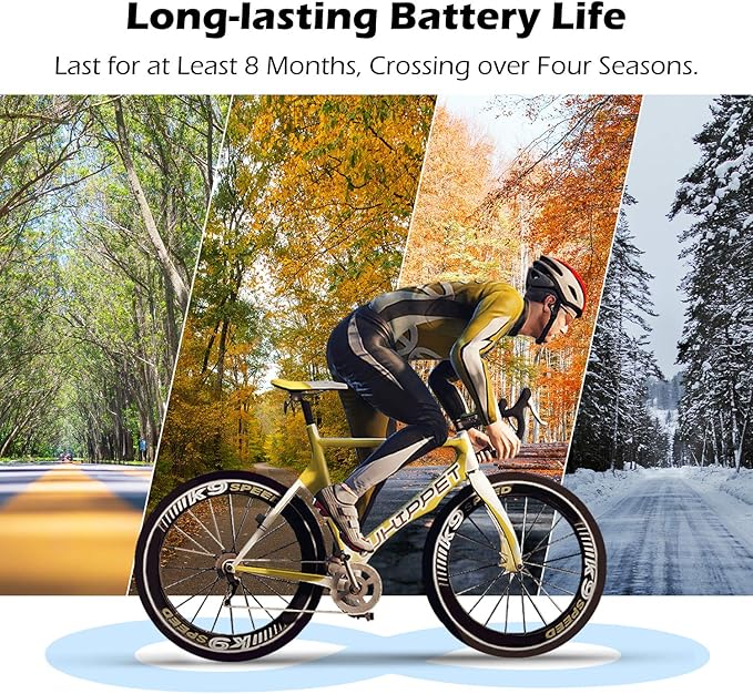 PRUNUS Bike Speedometer and Odometer Wireless Waterproof Bicycle Computer with Touch Sensor Switch, Big Digital LCD Screen, Automatic Wake-up for Outdoor MTB Road Cycling and Fitness…