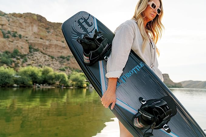 Full Throttle Aqua Extreme Wakeboard Kit (Black/Blue, 55.1 x 21.6-Inch/ 140cm x 42cm)
