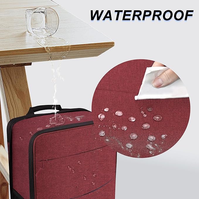 ZINZ Slim & Expandable Laptop Backpack 15 15.6 16 Inch Sleeve, Spill-Resistant Notebooks Bag Case for Most 14-16 Inch MacBooks Surface-Books Dell HP Lenovo Asus Computers,RD01BK01