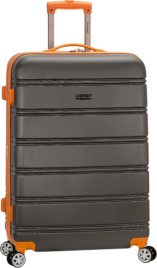 Rockland Melbourne ハードサイド 拡張可能 スピナーホイール荷物、チャコール、預け入れ荷物 大型 28インチ