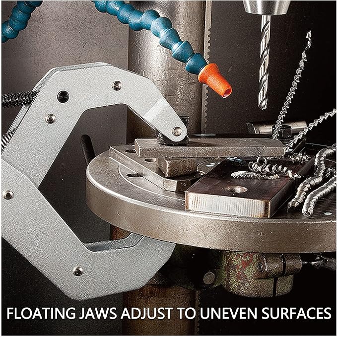 Cantilever No-Twist Deep Throat T-Handle Multi-Purpose Lever Clamp, CTC-1"