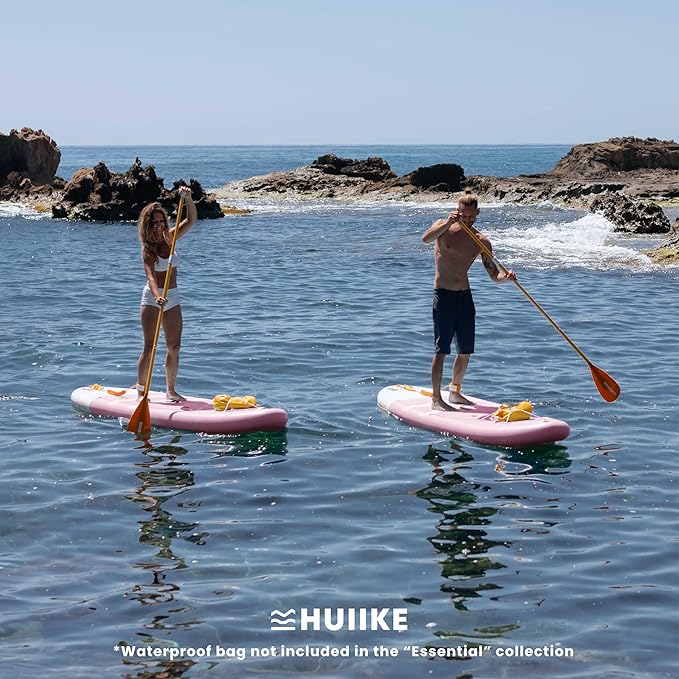 HUIIKE インフレータブルパドルボード 大人用 アクセサリー付き（オール、フィン、ポンプ）。抜群の安定性と耐久性を持つスタンドアップパドルボード。10フィート x 33インチ x 5.9インチ、最大積載量286ポンド