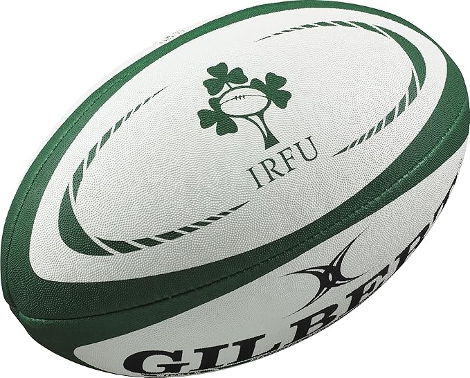 Gilbert Ireland Rugby Ball, Green, Mini, 1 Pack