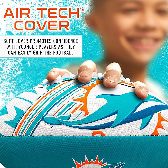 Franklin Sports NFL Team Mini Footballs - Youth 8.5" Official NFL Licensed Football + Air Pump Set