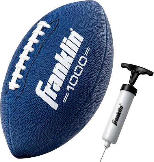 Franklin Sports ユース&アダルト向けフットボール - 高グリップ 1000 公式サイズ、ジュニア&ピーウィーキッズ用 - 1個パック + 12個パック